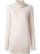 Roberto Collina Cashmere Roll Neck Jumper, Women's, Size: Small, Nude/neutrals, Cashmere