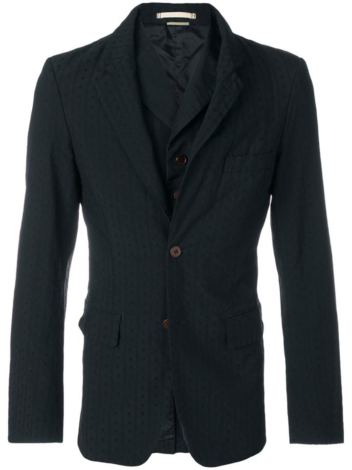 Comme Des Garçons Homme Plus Layered Blazer - Black