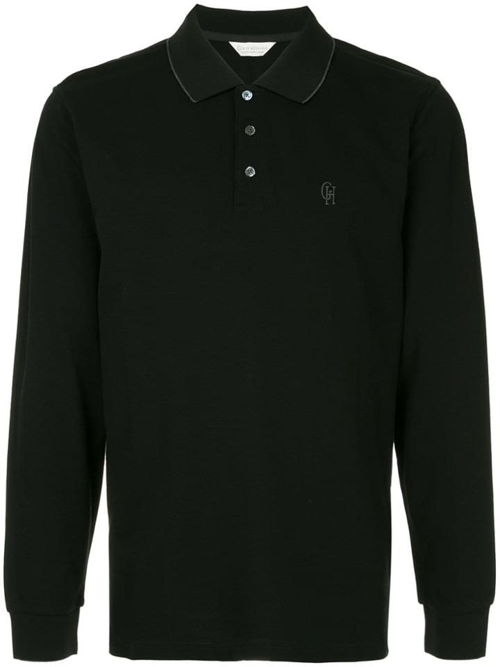 Gieves & Hawkes Longsleeved Polo Shirt - Black