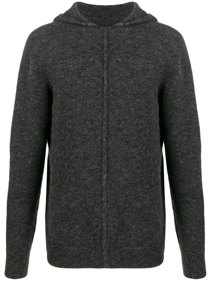 Roberto Collina Raised Seam Hoodie - Grey