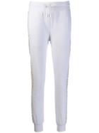 Philipp Plein Crystal Embellished Track Pants - White