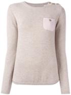 Chinti And Parker One Pocket Jumper, Women's, Size: Large, Nude/neutrals, Cashmere