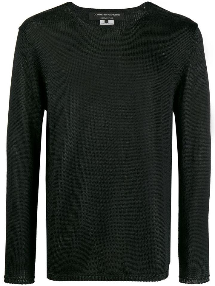 Comme Des Garçons Homme Plus Loose Knit Jumper - Black