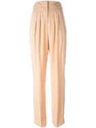 Emanuel Ungaro High-waisted Trousers, Women's, Size: 42, Yellow/orange, Rayon/acetate