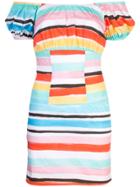 Caroline Constas Striped Pattern Dress - Multicolour