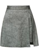 Veronica Beard - Mini Skirt - Women - Linen/flax/spandex/elastane/viscose - 4, Black, Linen/flax/spandex/elastane/viscose