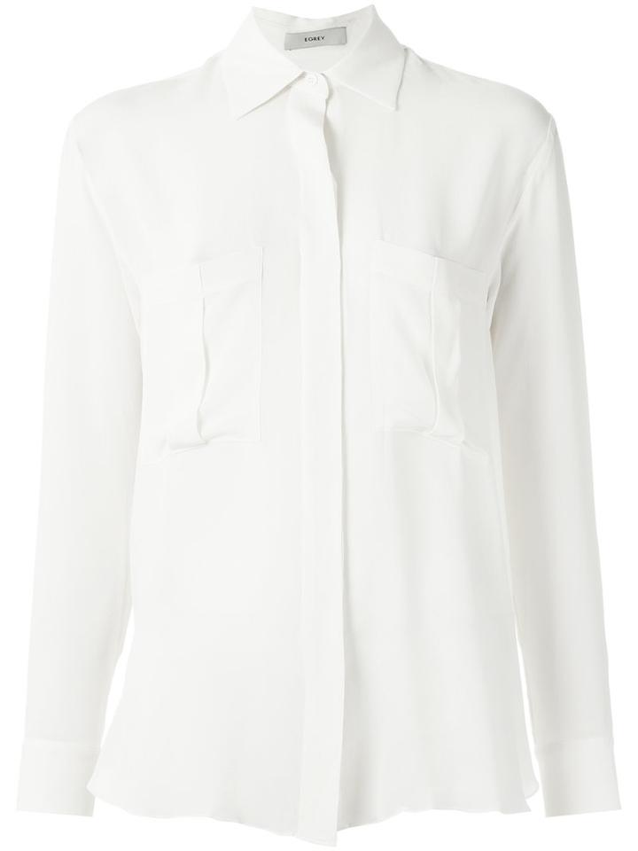 Egrey - Silk Shirt - Women - Silk - 46, White, Silk