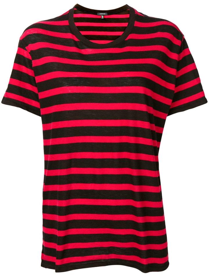 R13 Striped T-shirt - Red