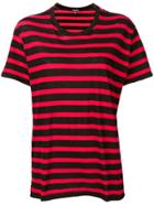 R13 Striped T-shirt - Red