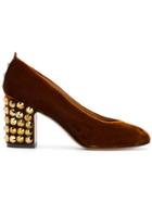 Emporio Armani Studded Heel Pumps - Yellow & Orange