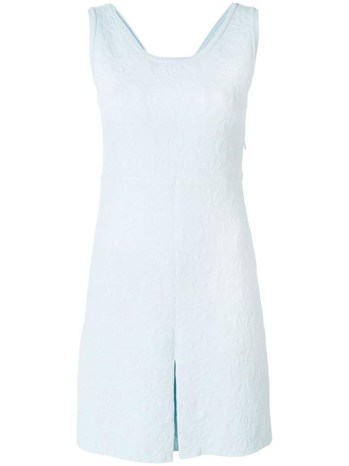 Chanel Pre-owned Embossed Mini Dress - Blue
