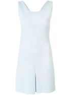 Chanel Pre-owned Embossed Mini Dress - Blue