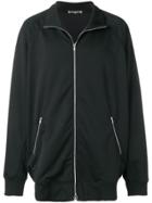 Mastermind Japan Long-line Zipped Cardigan - Black