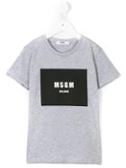 Msgm Kids Print T-shirt, Boy's, Size: 10 Yrs, Grey