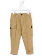 Dsquared2 Kids - Cargo Trousers - Kids - Cotton/spandex/elastane - 4 Yrs, Nude/neutrals