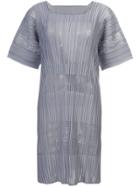 Pleats Please By Issey Miyake Subtle Pleat Shift Dress - Grey
