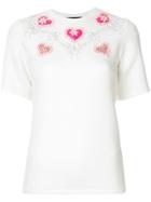 Manish Arora Embellished Heart T-shirt - White