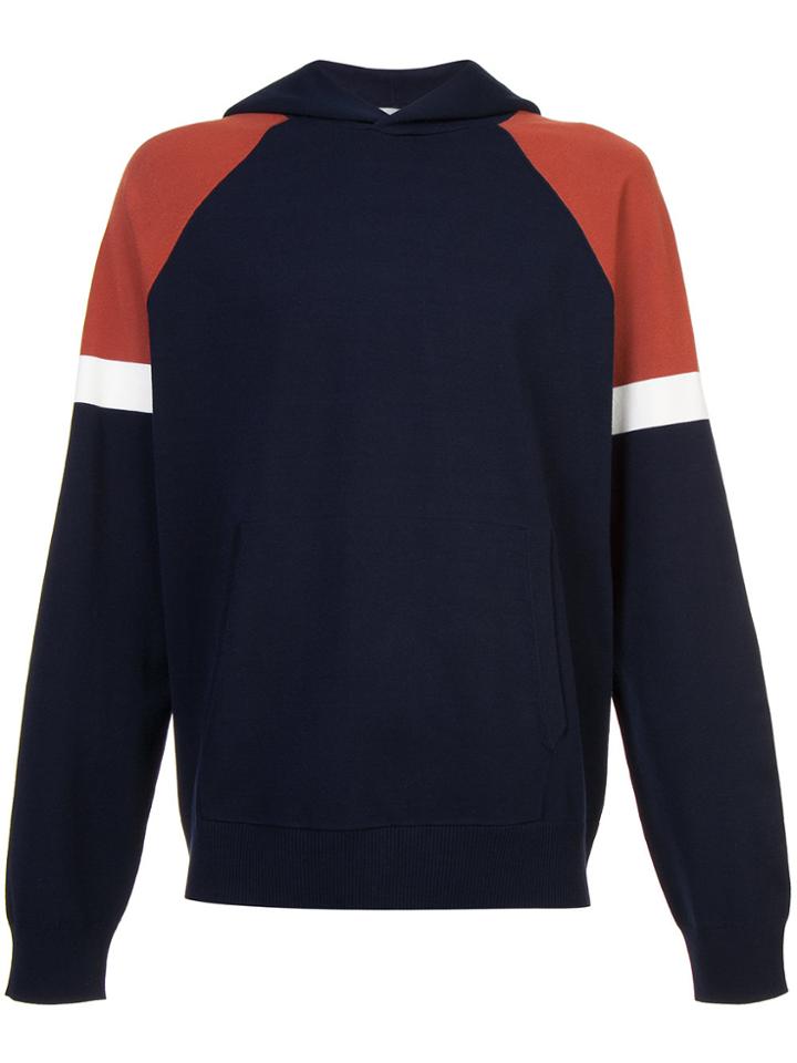 Vince Colour Block Hoodie - Blue