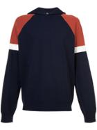Vince Colour Block Hoodie - Blue