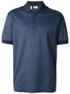 Brioni Classic Polo Shirt, Size: Large, Blue, Cotton