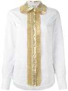 Manoush - Contrast Trim Shirt - Women - Cotton/nylon/metallic Fibre - 42, White, Cotton/nylon/metallic Fibre