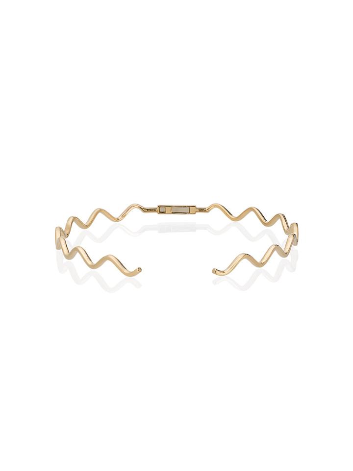 Sabine Getty Wave Choker Necklace - Metallic