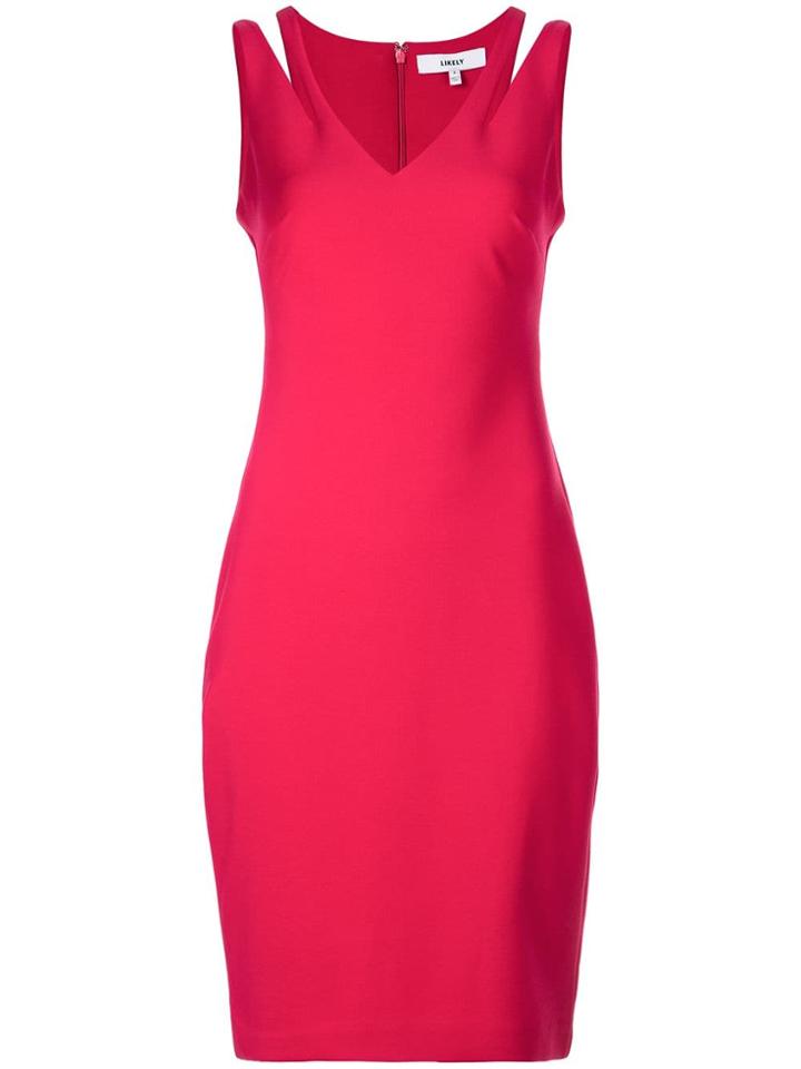 Likely Cut-out Dress - Red