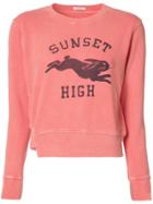 Mother Sunset High Sweatshirt - Red