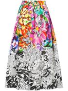 Mary Katrantzou Paint-by-numbers Skirt - White