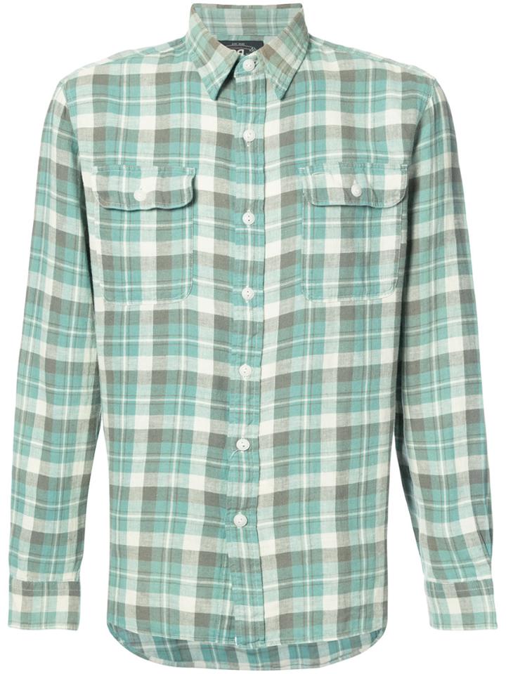 Rrl Checked Shirt - Green