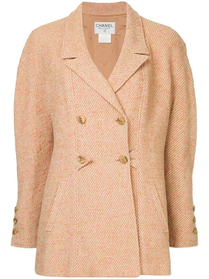 Chanel Vintage Cc Tweed Jacket - Pink & Purple