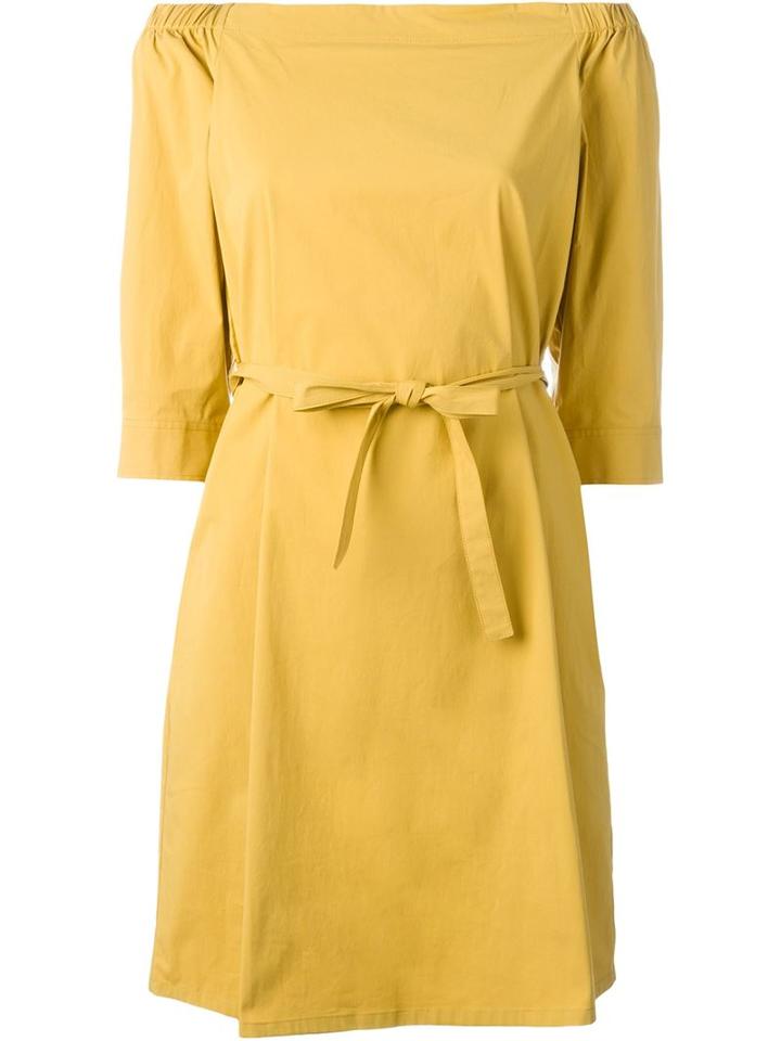 Theory Open Shoulder Dress