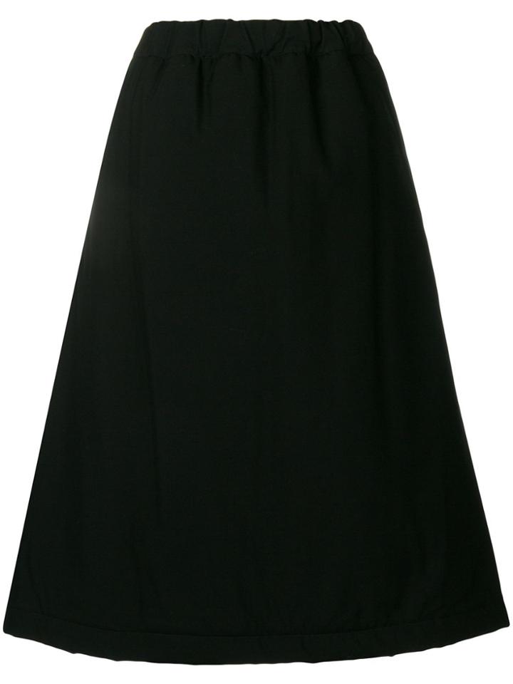 Comme Des Garçons Full Flared A-line Skirt - Black