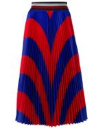 Hilfiger Collection Embroidered Pleated Skirt - Blue