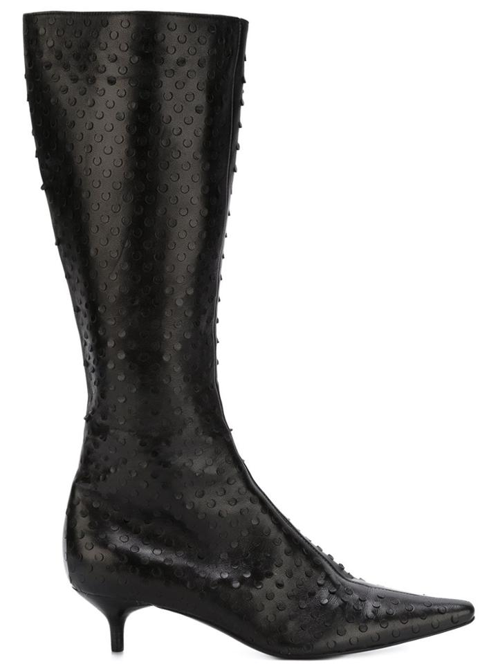 Helmut Lang Vintage Perforated Boots - Brown