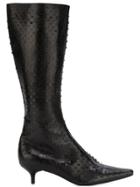 Helmut Lang Vintage Perforated Boots - Brown