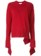 Robert Rodriguez Deconstructed Sleeves Jumper - Red