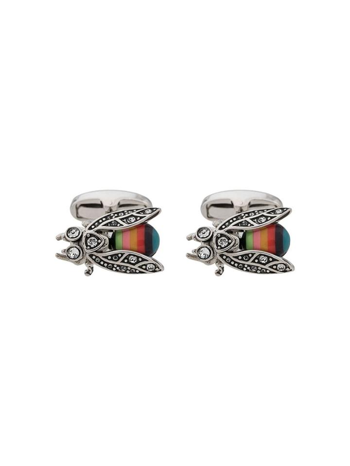 Paul Smith Multi-coloured Bug Cufflinks - Metallic