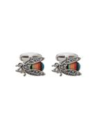 Paul Smith Multi-coloured Bug Cufflinks - Metallic