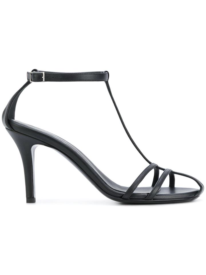 Paco Rabanne Classic T-bar Sandals - Black