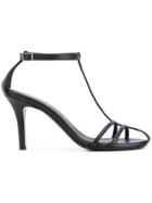 Paco Rabanne Classic T-bar Sandals - Black