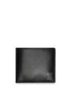Burberry Monogram Motif Leather International Bifold Wallet - Black