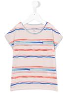 Striped T-shirt - Kids - Cotton - 4 Yrs, Pink/purple, Bellerose Kids