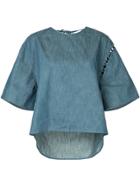 Maison Mihara Yasuhiro Wide Sleeved Denim T-shirt - Blue