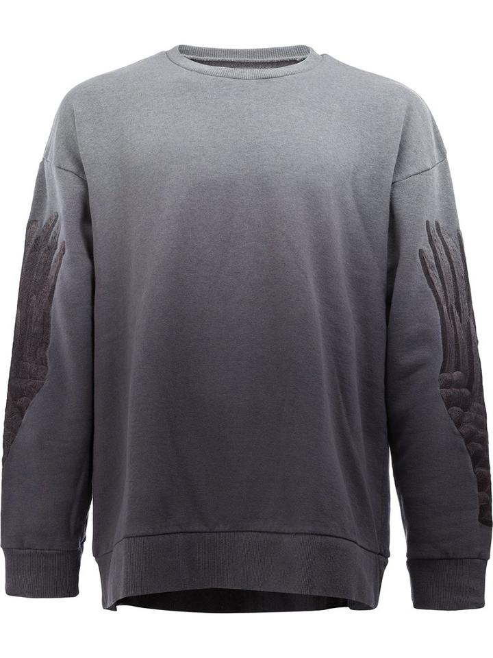Maison Mihara Yasuhiro Degradé Sweatshirt, Men's, Size: 52, Grey, Cotton