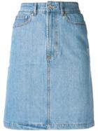 Être Cécile High Waisted Denim Skirt - Blue