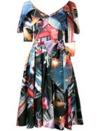 Moschino Space Print Dress - Multicolour