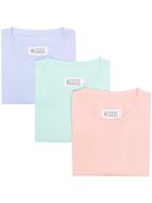 Maison Margiela Stereotype 3 Pack Cotton T-shirt - 980 Multicolor