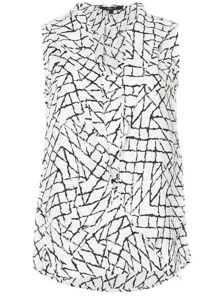 Derek Lam Sleeveless Scarf Neck Top - White