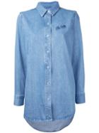 Être Cécile - Embroidered Denim Shirt - Women - Cotton - L, Women's, Blue, Cotton